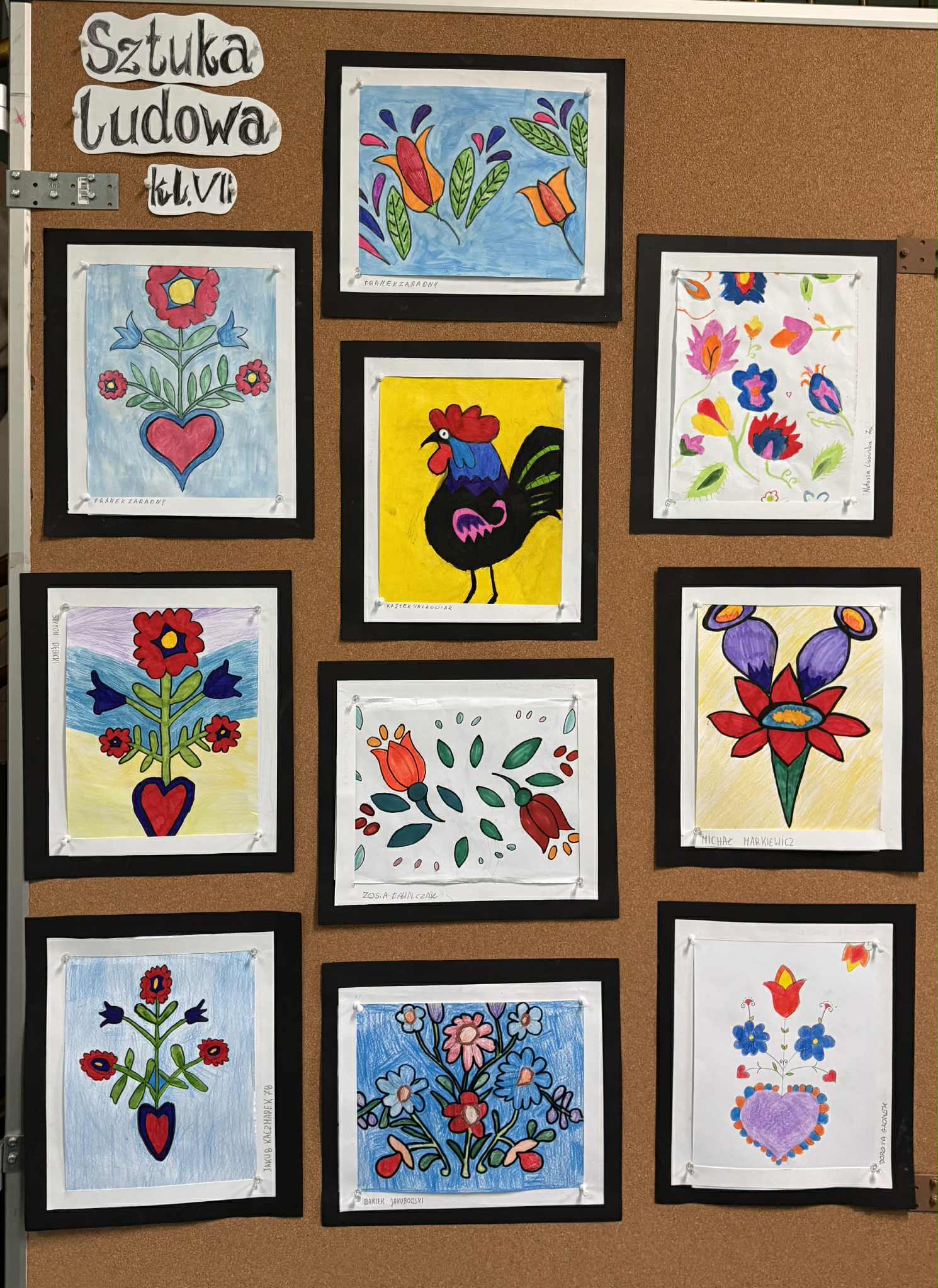 Sztuka ludowa - prace dzieci